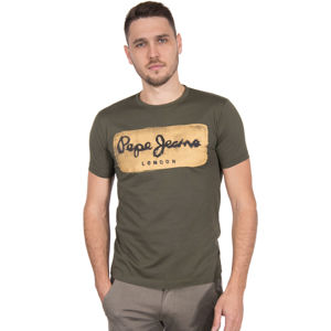 Pepe Jeans pánské khaki tričko Charing - L (891)